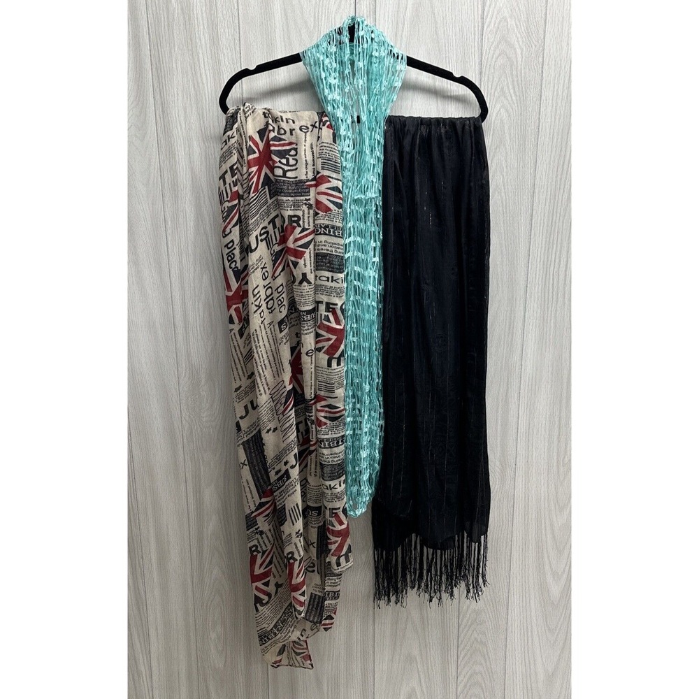 Scarf Custom Bundle (Set‎ of 3) Various Patterns, Materials & Lengths - Set F